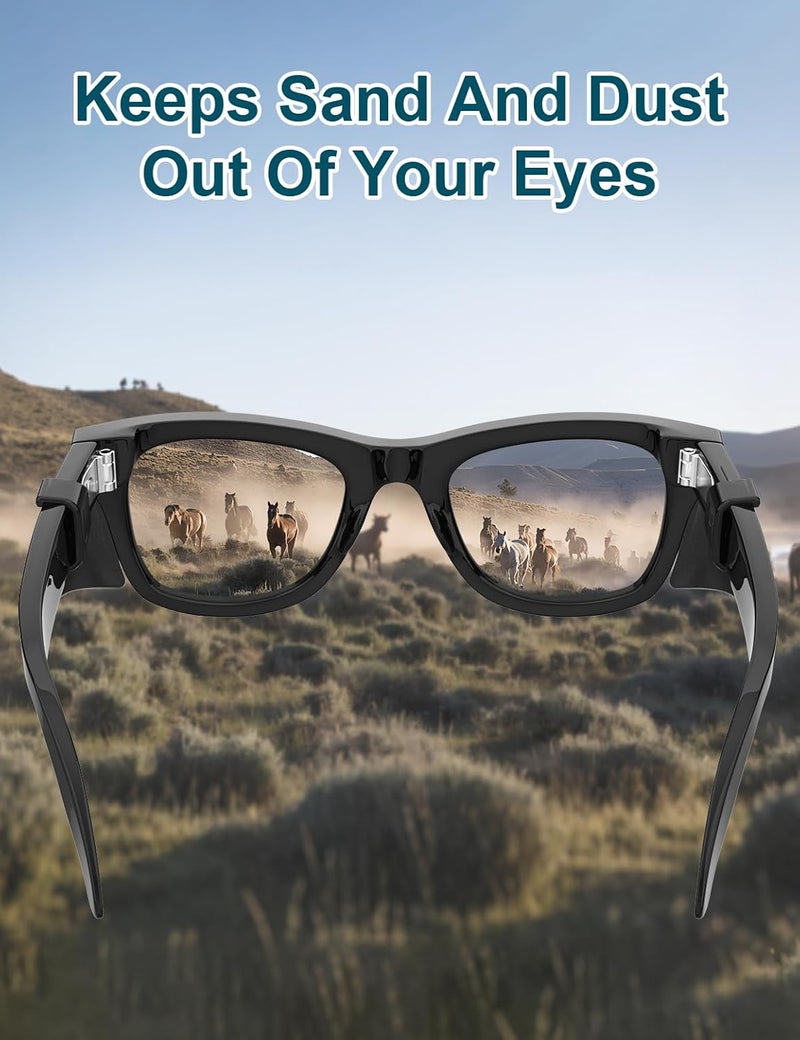 RCstyle HiBloks Glasses Side Shields Compatible with Ray-Ban Meta Wayfarer/Skyler/Headliner Gen 2 & Oakley Meta HSTN Smart Glasses Accessories, Safety Clip-on Eye Glasses, Durable, Lightweight and Comfort - Image 4